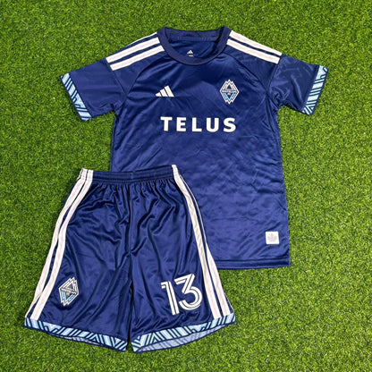 Thomas Müller Vancouver Whitecaps Home Kids Football Jersey Kit