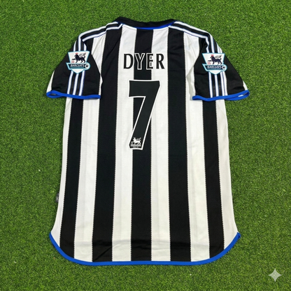 Kieron Dyer #7 Newcastle United Retro Football Jersey Kit