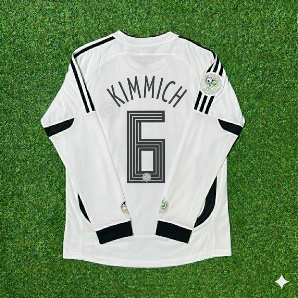 Joshua Kimmich Germany World Cup Long Sleeve White Retro Football Jersey Kit