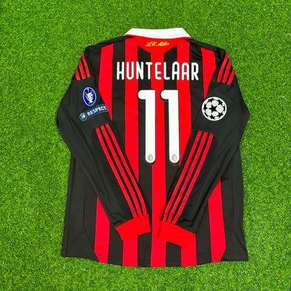 Klaas-Jan Huntelaar Milan 2009 2011 Retro Long Sleeve Football Jersey