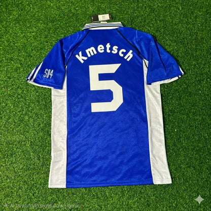 Sven Kmetsch FC Schalke 04 1999/2000 Blaues Heimtrikot Retro Fußballtrikot Jersey