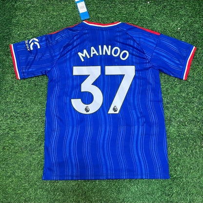 Kobbie Mainoo #37 Manchester United Blue 2027 Football Jersey