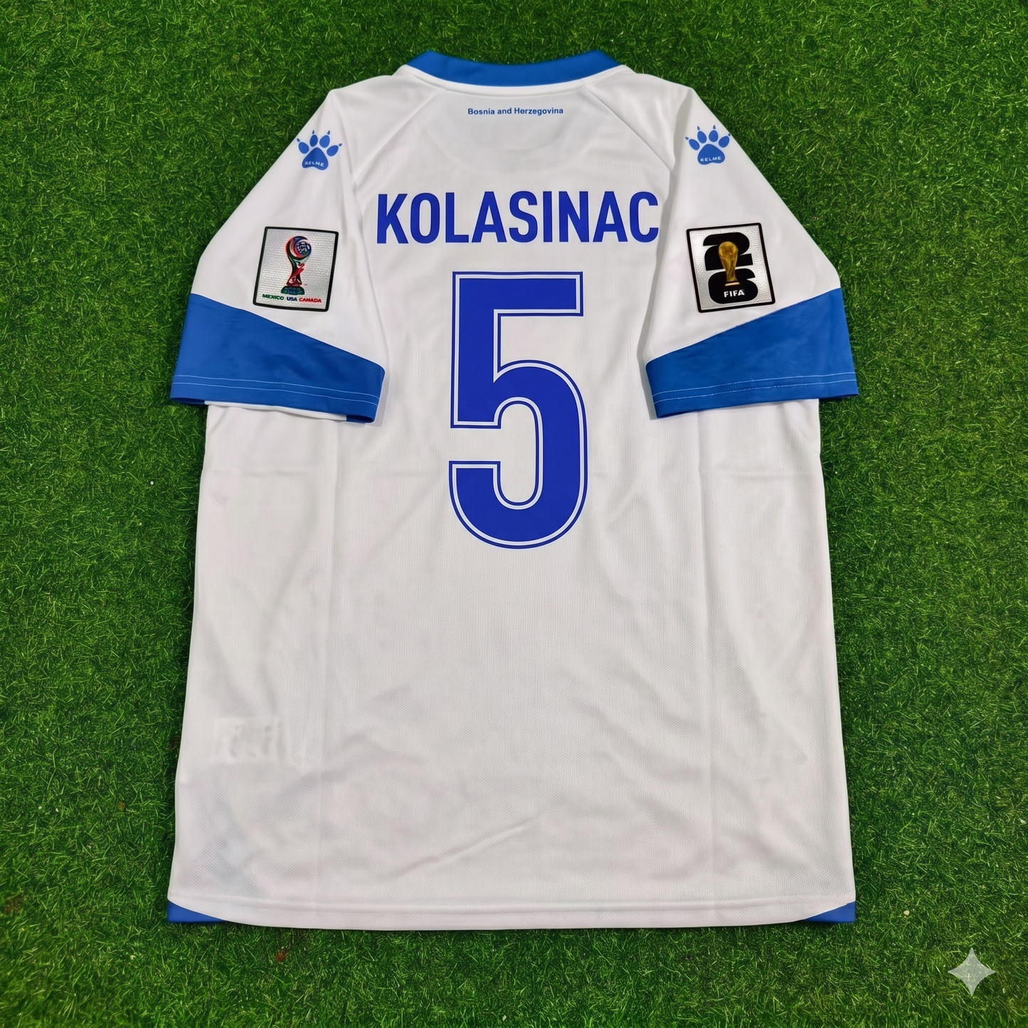 Bosnia and Herzegovina World Cup 2026 Sead Kolasinac Away White Football Jersey