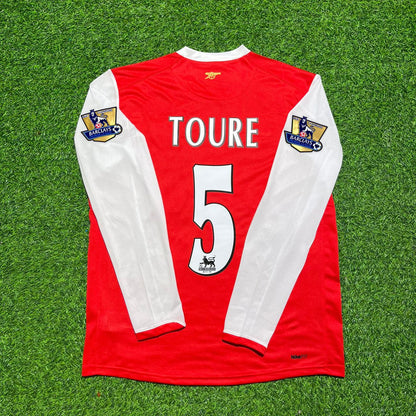 Kolo Touré #5 Arsenal 2006 2007 Home Long Sleeve Retro Football Jersey