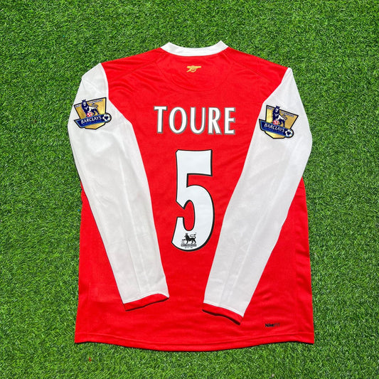Kolo Touré #5 Arsenal 2006 2007 Home Long Sleeve Retro Football Jersey