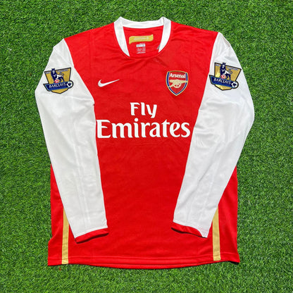 Robin van Persie #11 Arsenal 2006 2007 Home Long Sleeve Retro Football Jersey