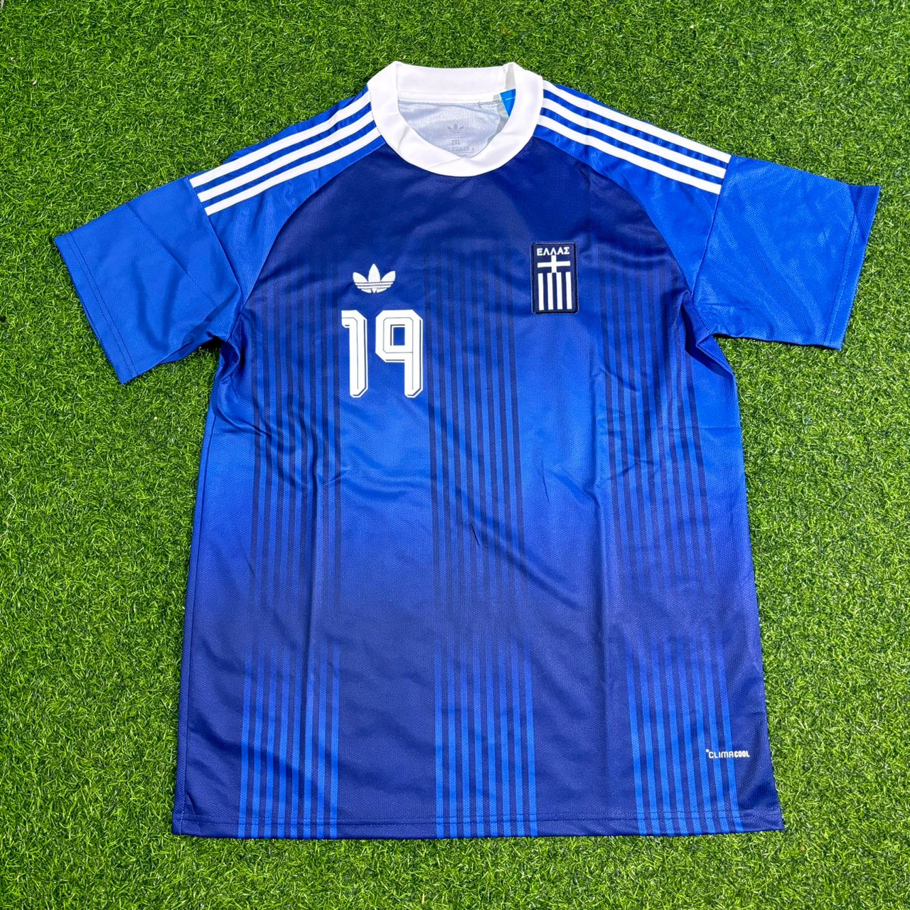 Konstantinos Karetsas Greece 2026 Blue Football Jersey Kit