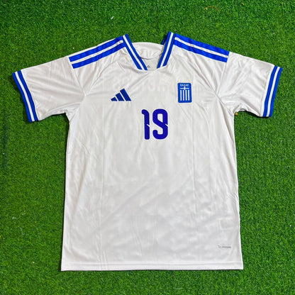 Konstantinos Karetsas Greece 2026 White Football Jersey Paradise Edition