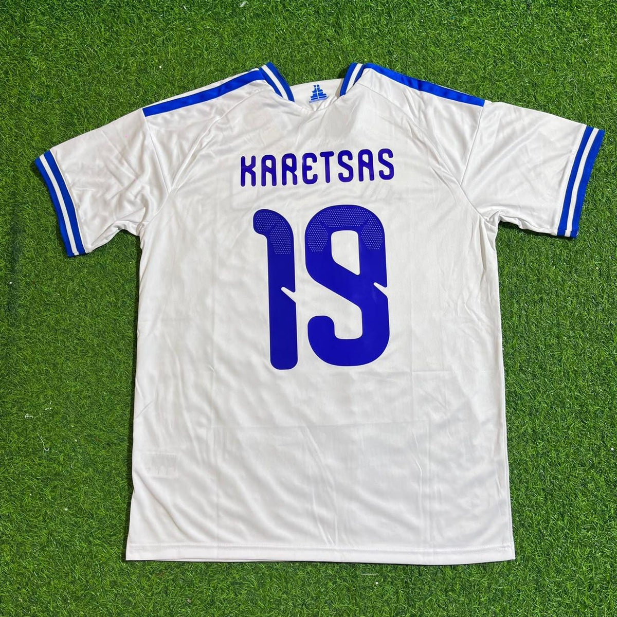Konstantinos Karetsas Greece 2026 White Football Jersey Paradise Edition
