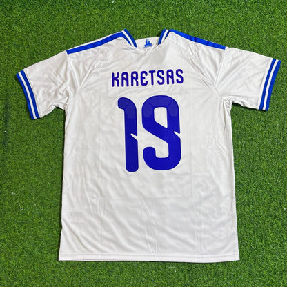 Konstantinos Karetsas Greece 2026 White Football Jersey Paradise Edition