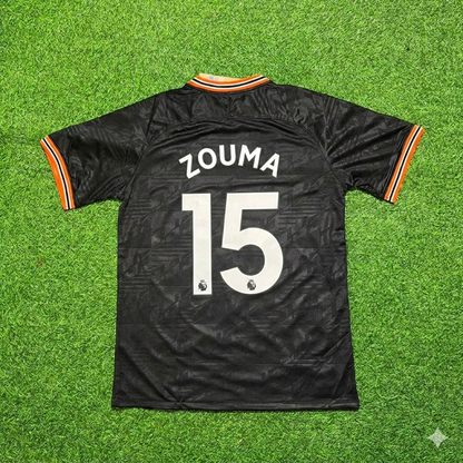 Kurt Zouma 15- Chelsea 2019/2020 Away Black Retro Football Jersey Collection