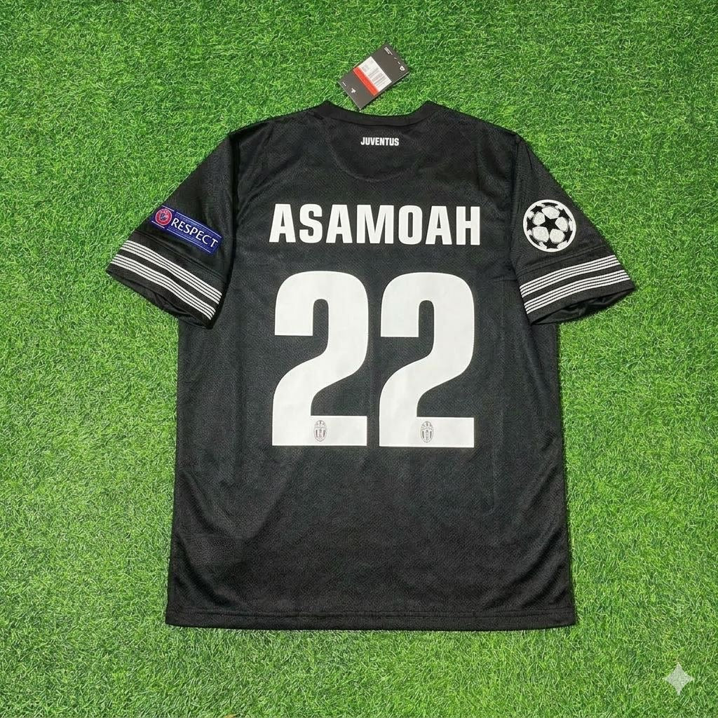 Kwadwo Asamoah 22- Juventus Home 2012 2013 Season Retro Football Jersey