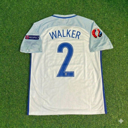 Kyle Walker #2 England Euro 2016 Home Retro Jersey
