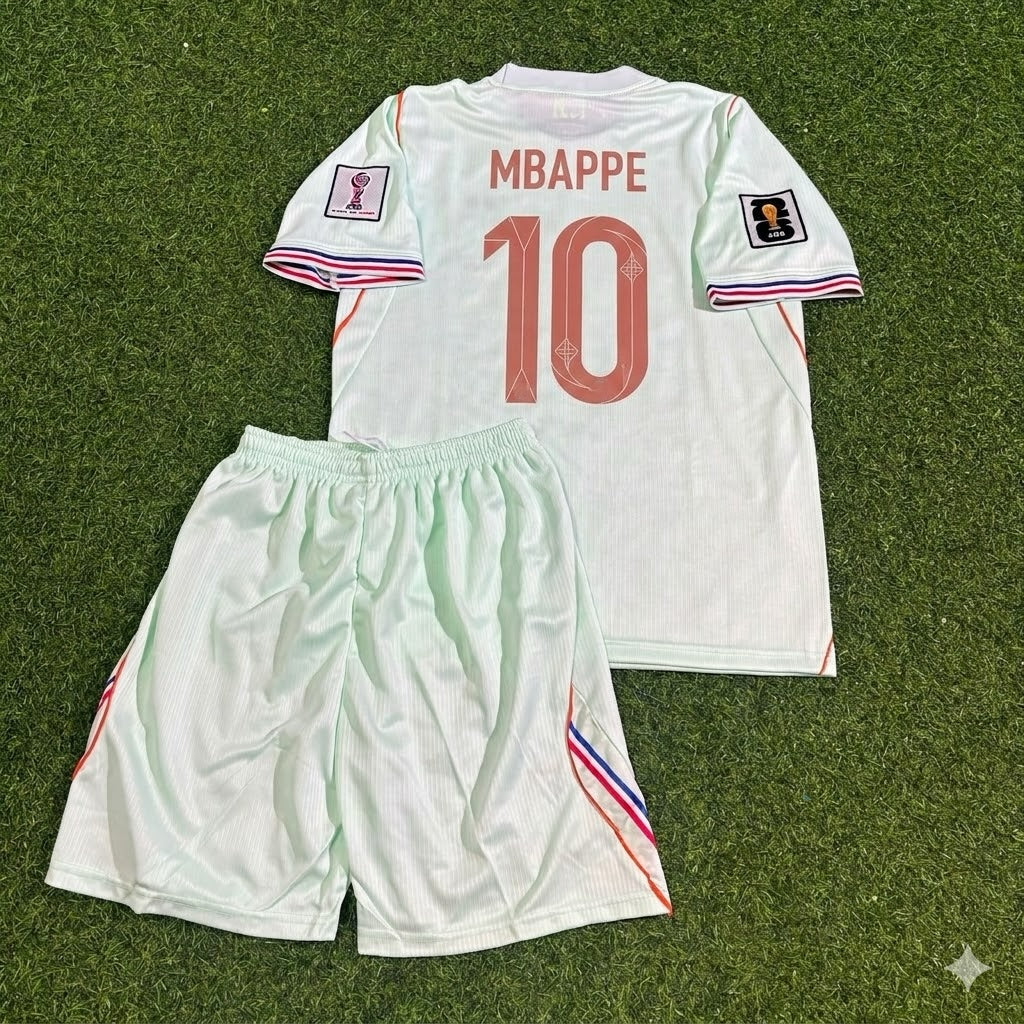 France World Cup 2026 Kylian Mbappé #10 Kids Away Football Jersey