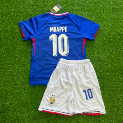 Kylian Mbappe France Kids Football Jersey kit kindertrui