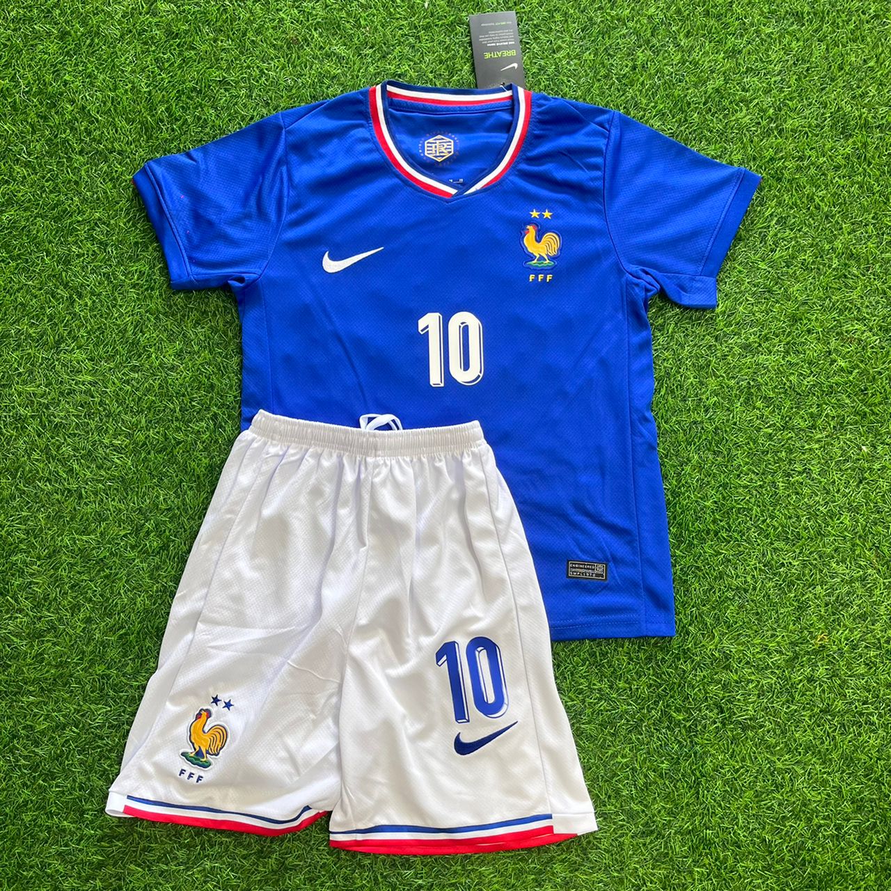 Kylian Mbappe France Kids Football Jersey kit kindertrui