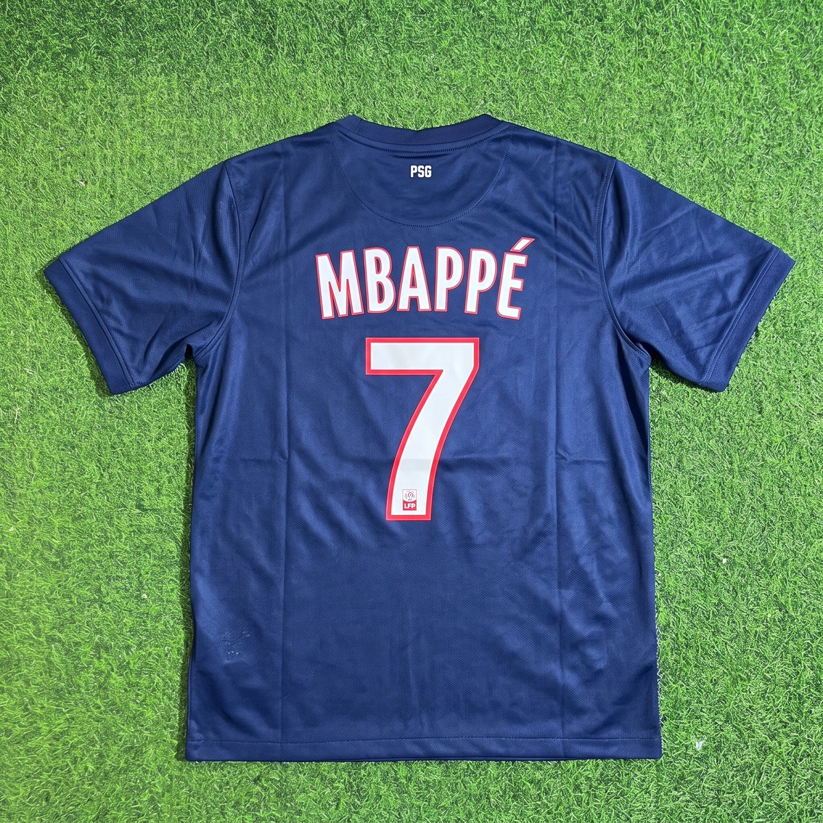 Kylian Mbappe #7 PSG Home Blue Retro Football Jersey Trikot Maillot