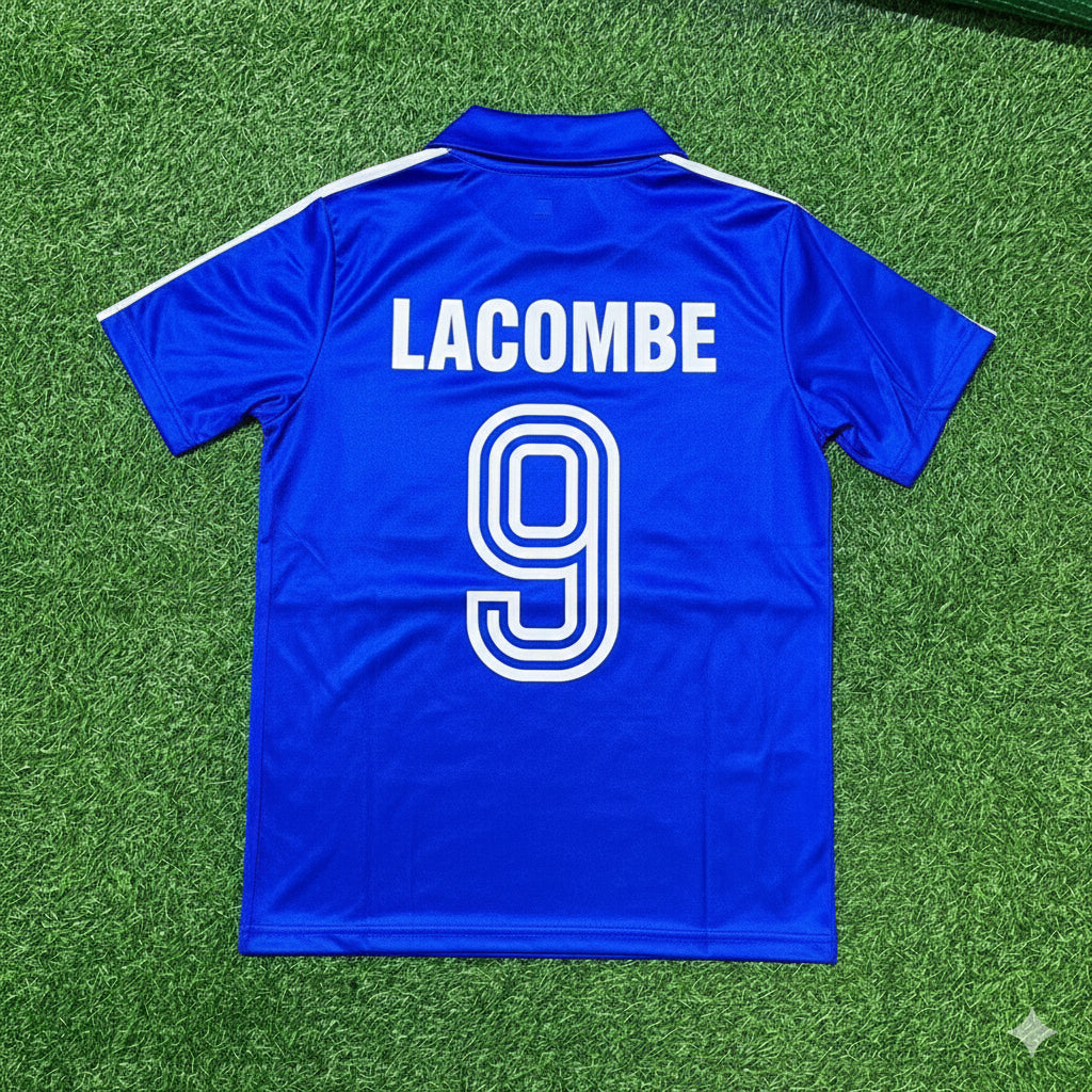 France World Cup 1982 Bernard Lacombe Retro Football Jersey Retro