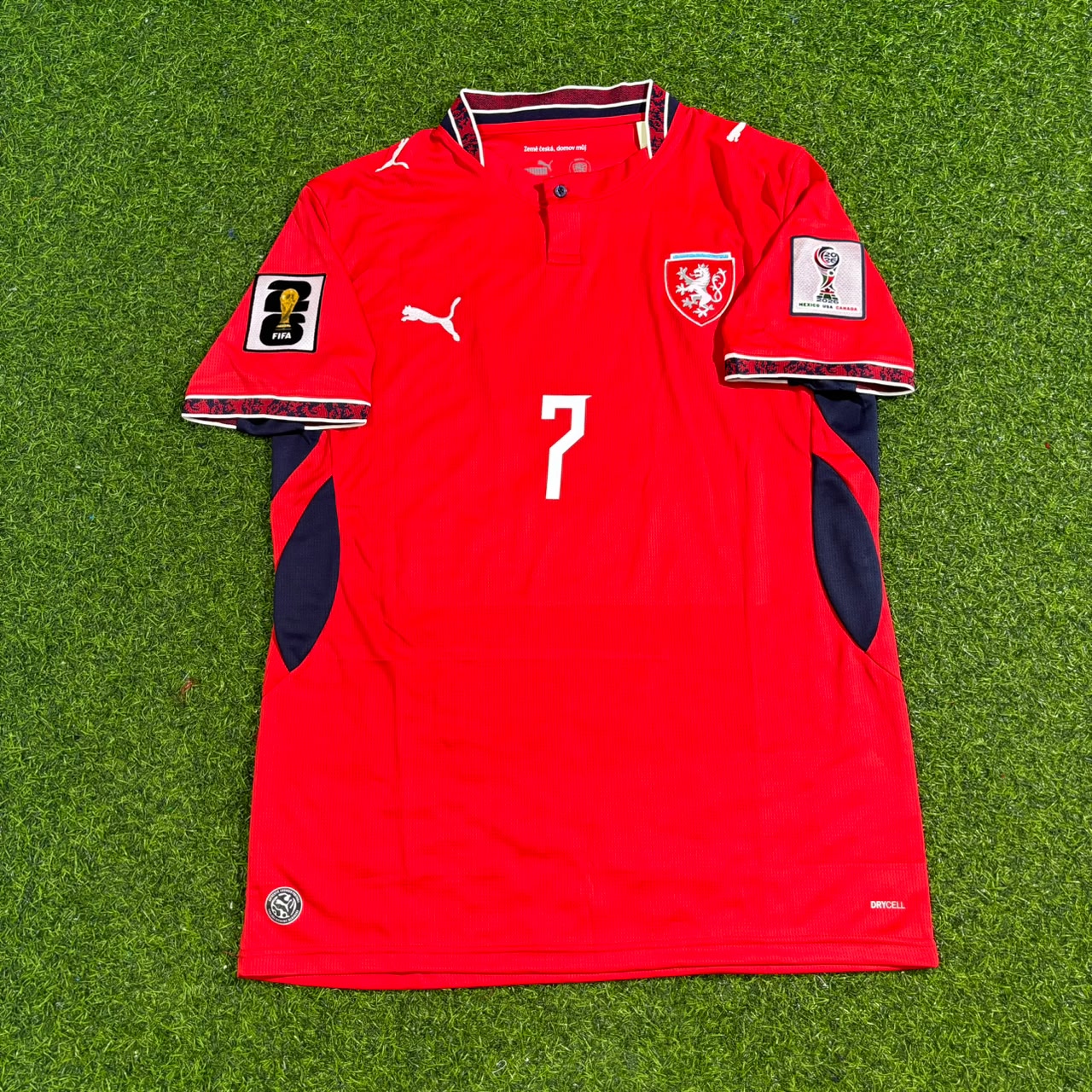 Czech Republic World Cup 2026 Ladislav Krejčí #7 Czechia Football Jersey