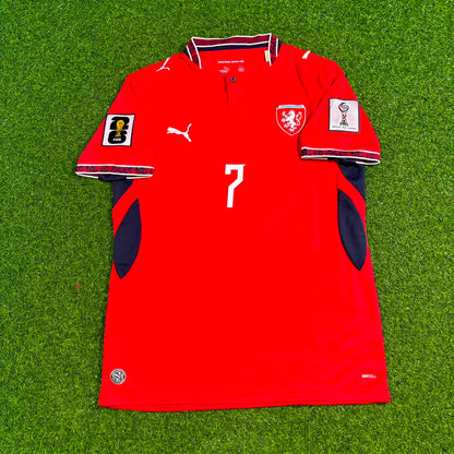 Czech Republic World Cup 2026 Ladislav Krejčí #7 Czechia Football Jersey