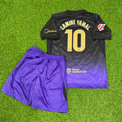 Barcelona Lamine Yamal #10 Away Kids Football Jersey