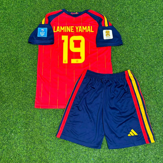 Spain World Cup 2026 Lamine Yamal Kids Football Jersey
