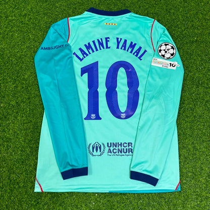 Lamine Yamal #10 Barcelona Long Sleeve Football Jersey