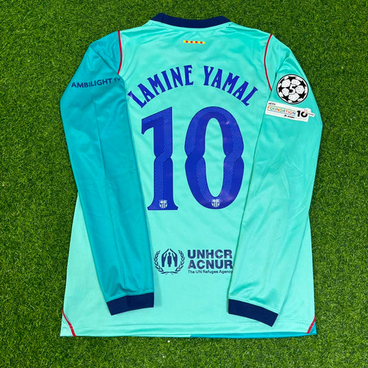 Lamine Yamal #10 Barcelona Long Sleeve Football Jersey