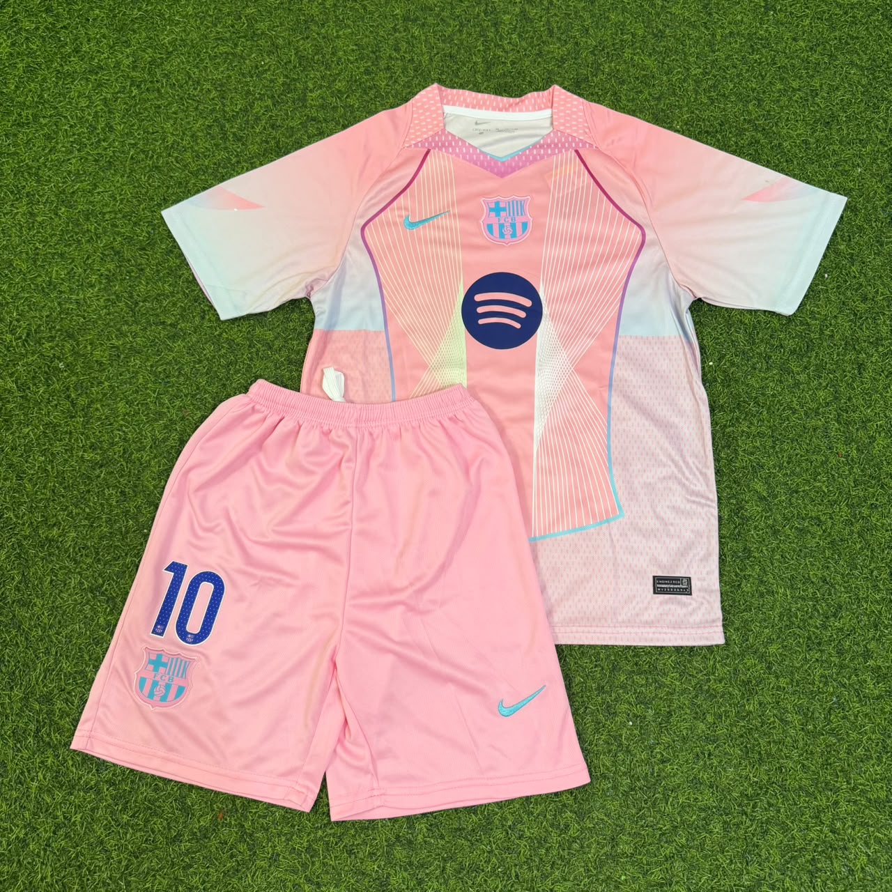 Lamine Yamal Barcelona Home Pink 2026 Kids Football Jersey