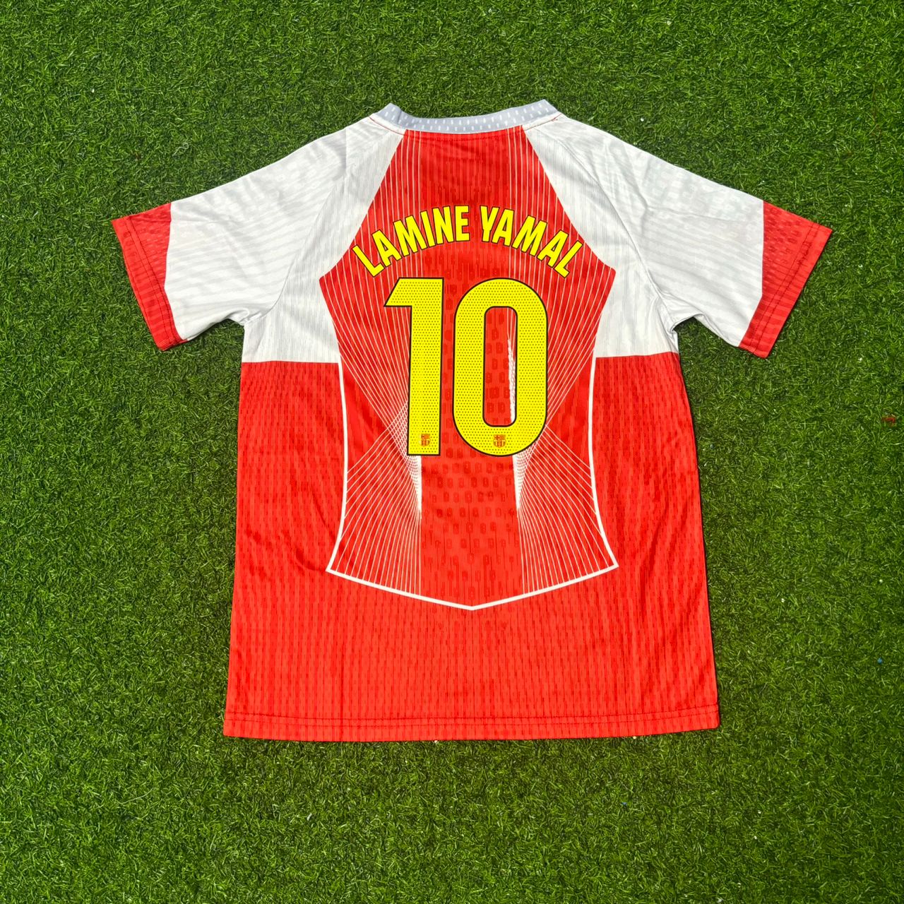 Lamine Yamal Barcelona Red White Special Edition Football Jersey Kit