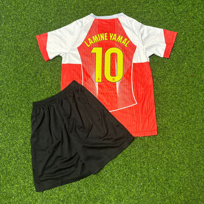 Lamine Yamal Barcelona Red White Special Edition Football Jersey Kit