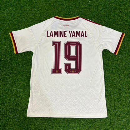 Spain World Cup 2026 Lamine Yamal #19 Two Star Champions Away Jersey Trikot Maillot
