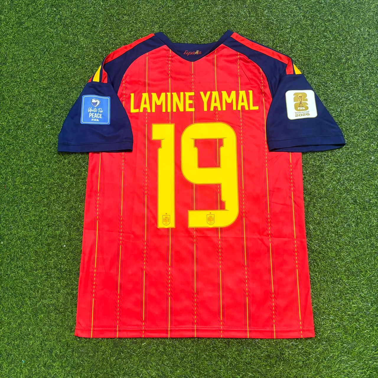 Lamine Yamal Spain 2026 World Cup Home Football Jersey