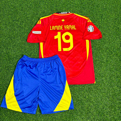 Spain EURO 2024 Lamine Yamal Final Kids Football Jersey