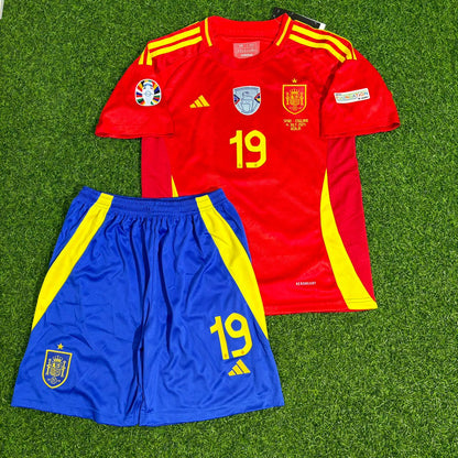 Spain EURO 2024 Lamine Yamal Final Kids Football Jersey