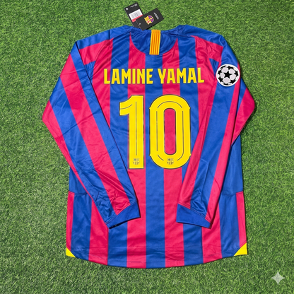 Lamine Yamal Barcelona Retro Football Jersey Kit