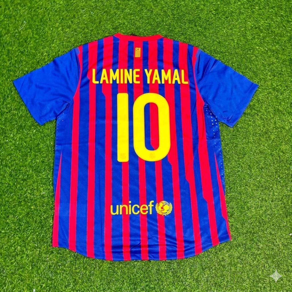 Barcelona Lamine Yamal Retro Home Football Jersey