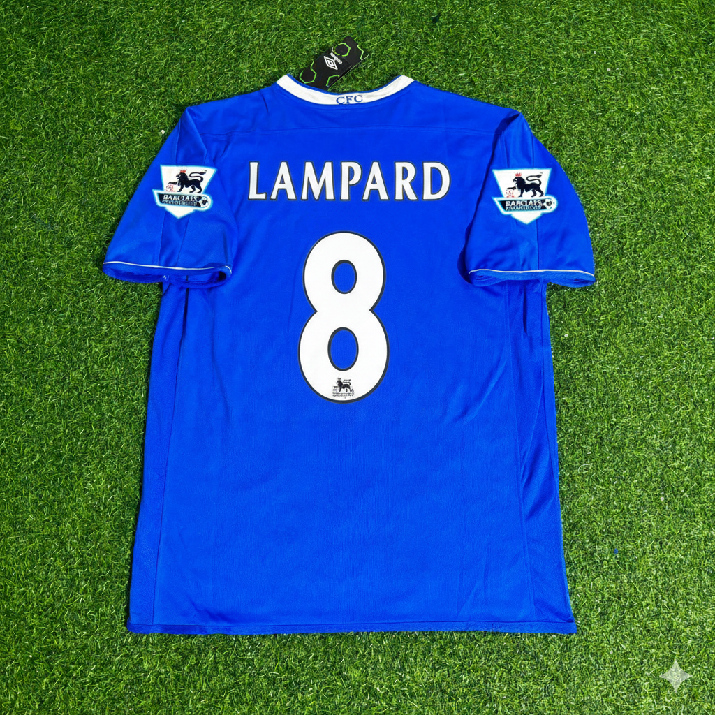 Frank Lampard Chelsea 2003 2005 Season Home Navy Blue Retro Football Jersey