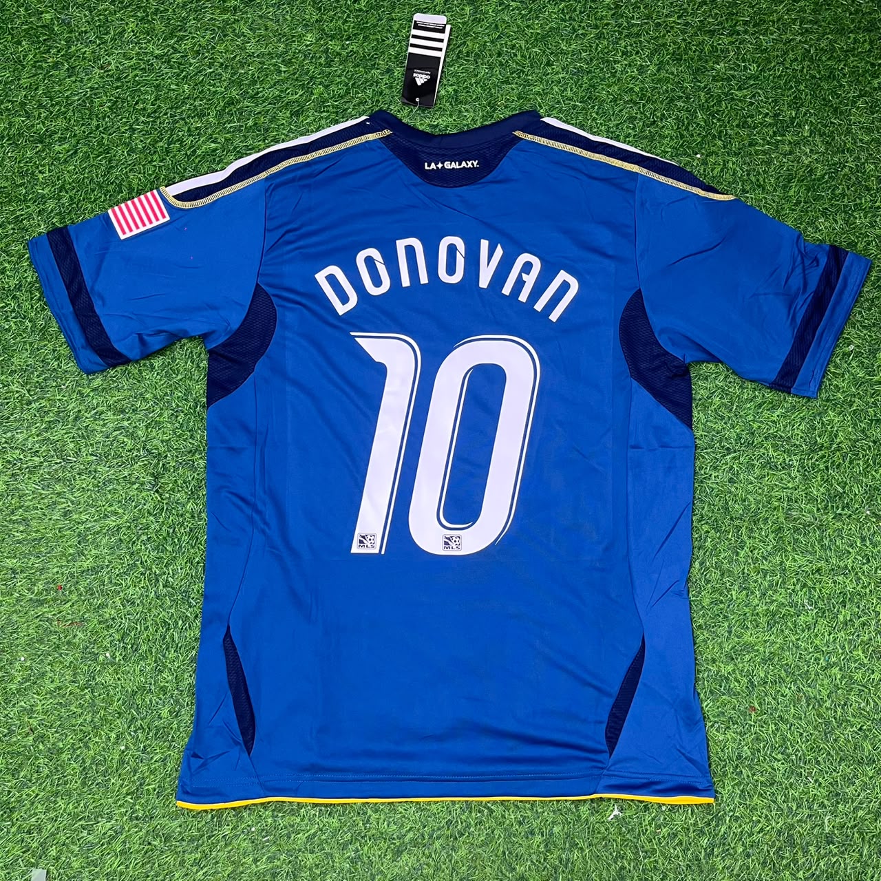 Landon Donovan LA Galaxy 11/12 Season Away Retro Blue Football Jersey