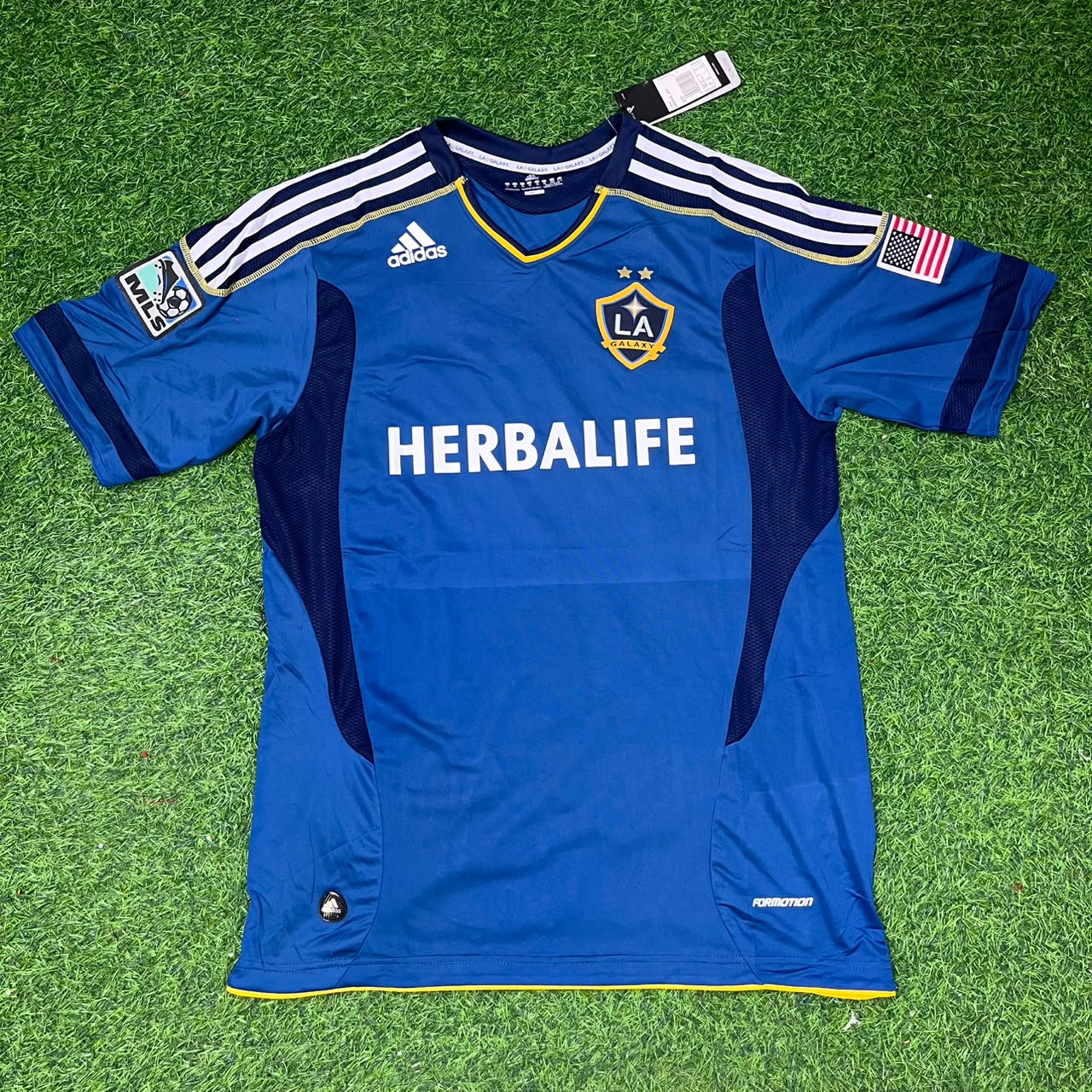 Landon Donovan LA Galaxy 11/12 Season Away Retro Blue Football Jersey