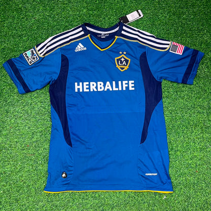 Landon Donovan LA Galaxy 11/12 Season Away Retro Blue Football Jersey