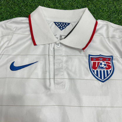USA USMNT World Cup 2014 Clint Dempsey White Football Jersey Kit