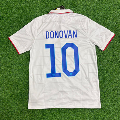 USA USMNT World Cup 2014 Landon Donovan White Football Jersey Kit