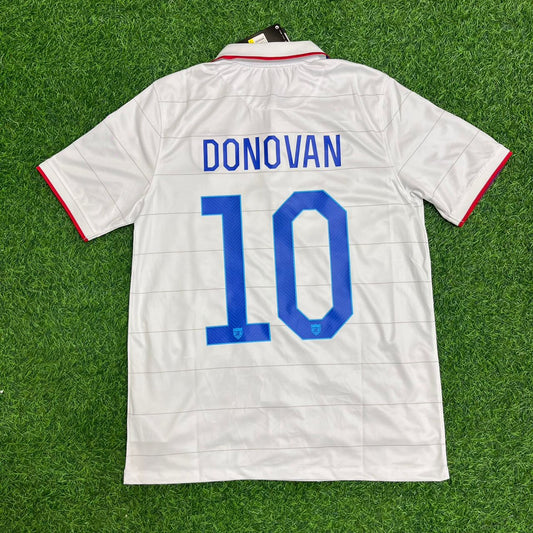 USA USMNT World Cup 2014 Landon Donovan White Football Jersey Kit