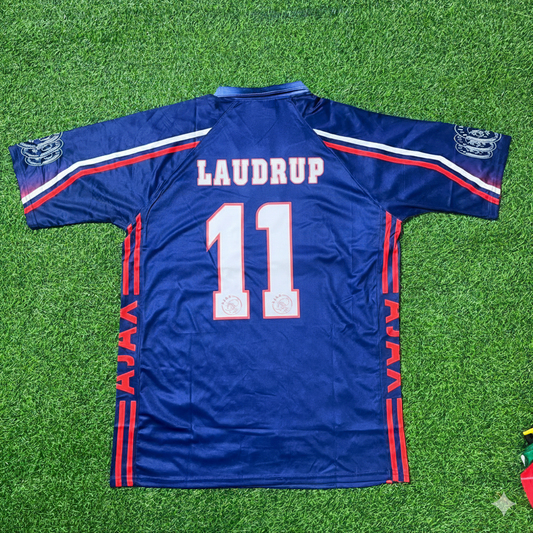 Michael Laudrup Ajax 1997 1998 Retro Football Jersey Kit