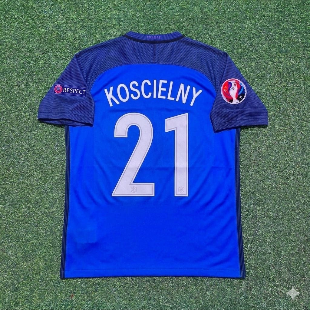 France EURO 2016 Laurent Koscielny #21 Home Retro Football Jersey