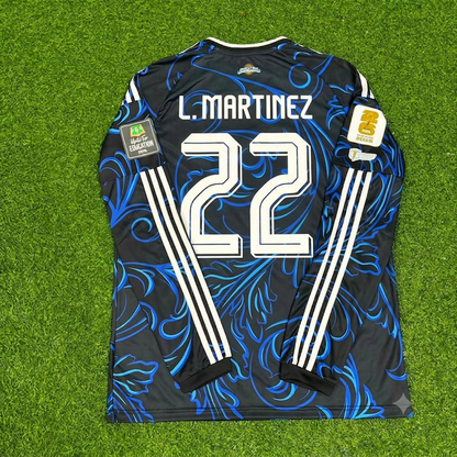Argentina World Cup 2026 Lautaro Martinez Long Sleeve Football Jersey