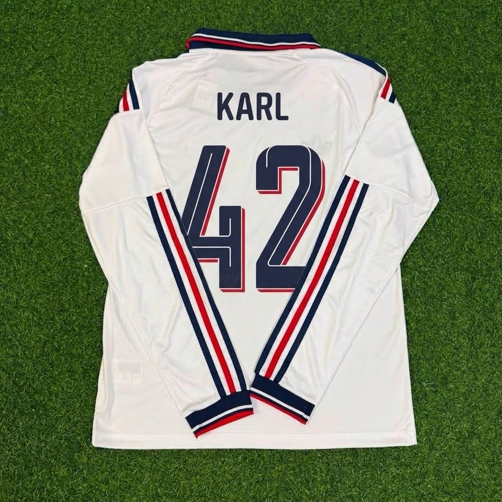 Bayern Munich 2027 Lenart Karl #42 Away Long Sleeve Football Jersey