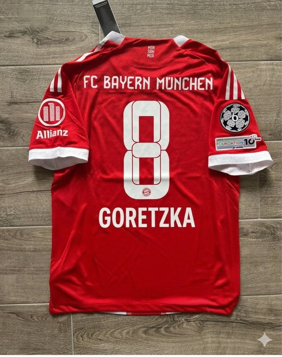 Leon Goretzka #8 Bayern Munich Home Football Jersey Kit