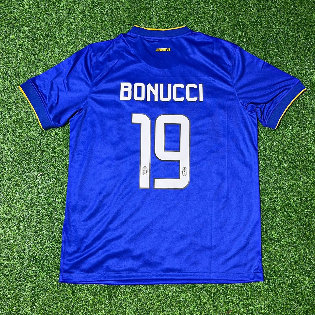 Leonardo Bonucci Juventus 2014/15 Retro Blue Football Jersey Collection